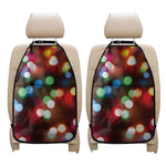 Defocused Christmas Lights Print Car Seat Organizers
