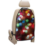Defocused Christmas Lights Print Car Seat Organizers
