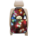 Defocused Christmas Lights Print Car Seat Organizers