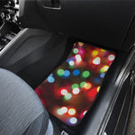 Defocused Christmas Lights Print Front Car Floor Mats