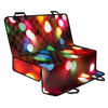 Defocused Christmas Lights Print Pet Car Back Seat Cover