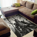 Demon Samurai Print Floor Mat
