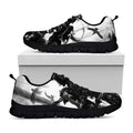 Demon Samurai Print Black Running Shoes