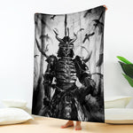 Demon Samurai Print Blanket