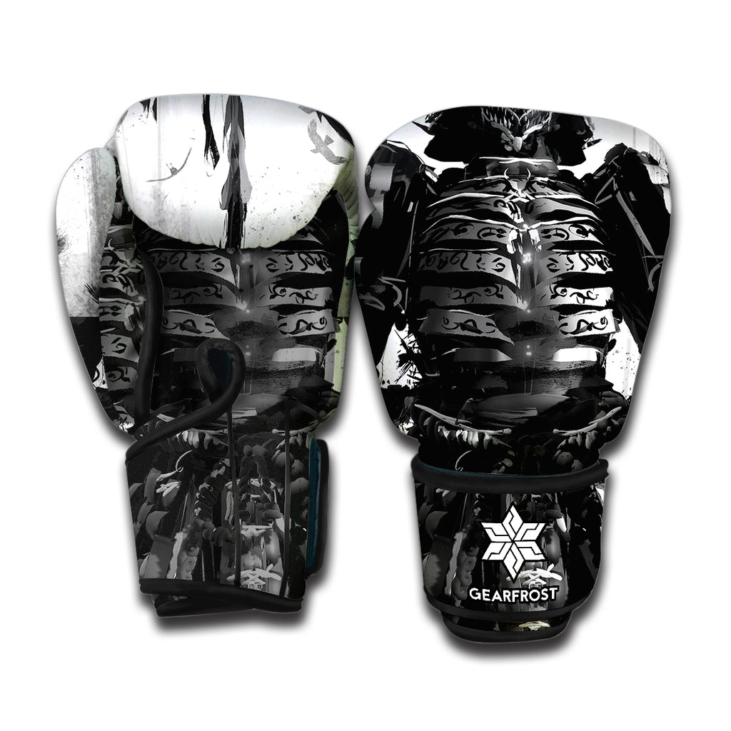 Demon Samurai Print Boxing Gloves