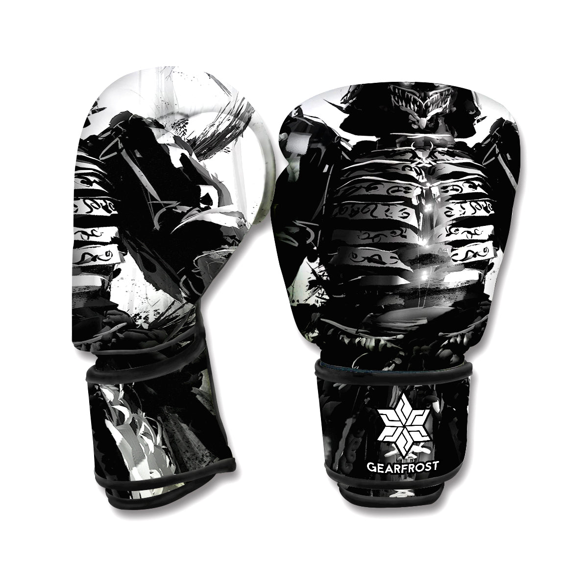 Demon Samurai Print Boxing Gloves