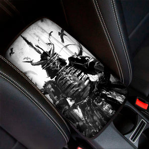 Demon Samurai Print Car Center Console Cover