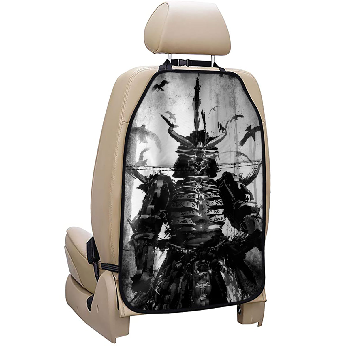 Demon Samurai Print Car Seat Organizers