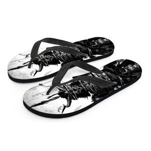 Demon Samurai Print Flip Flops