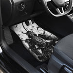 Demon Samurai Print Front and Back Car Floor Mats