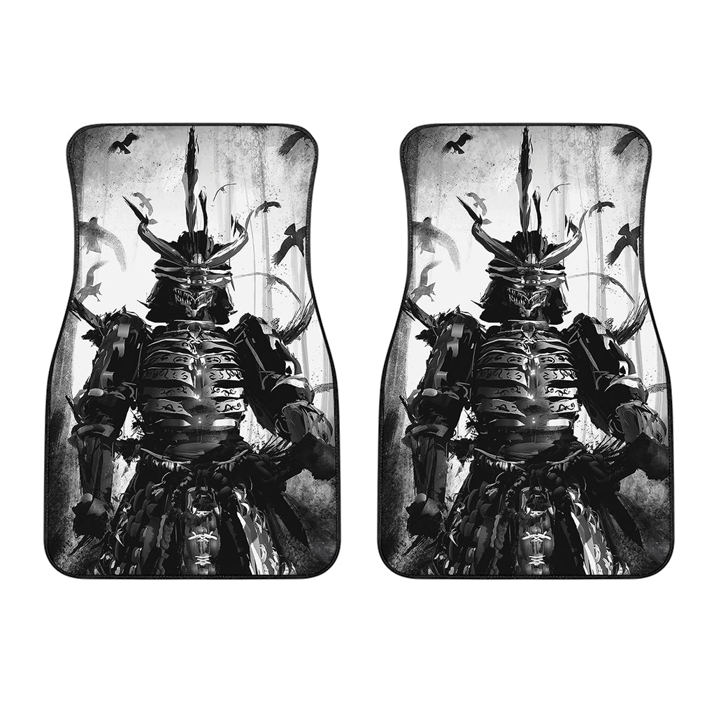 Demon Samurai Print Front Car Floor Mats