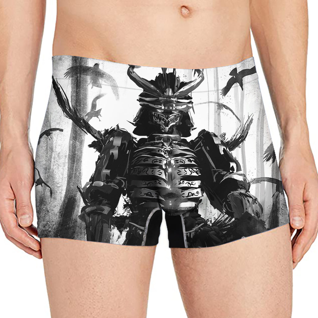 Demon Samurai Print Men's Boxer Briefs