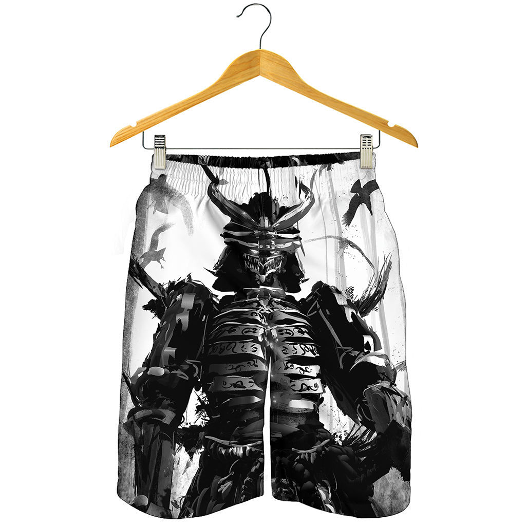 Demon Samurai Print Men's Shorts