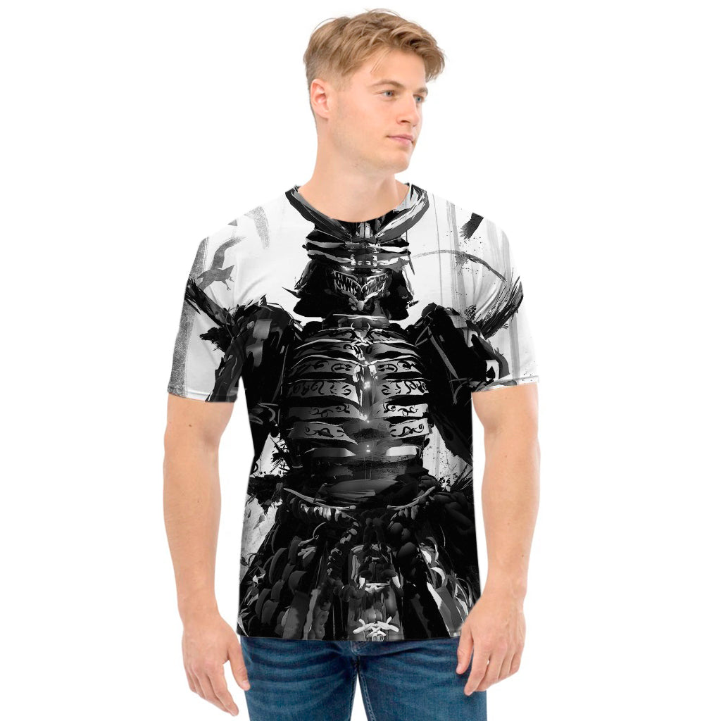 Demon Samurai Print Men's T-Shirt