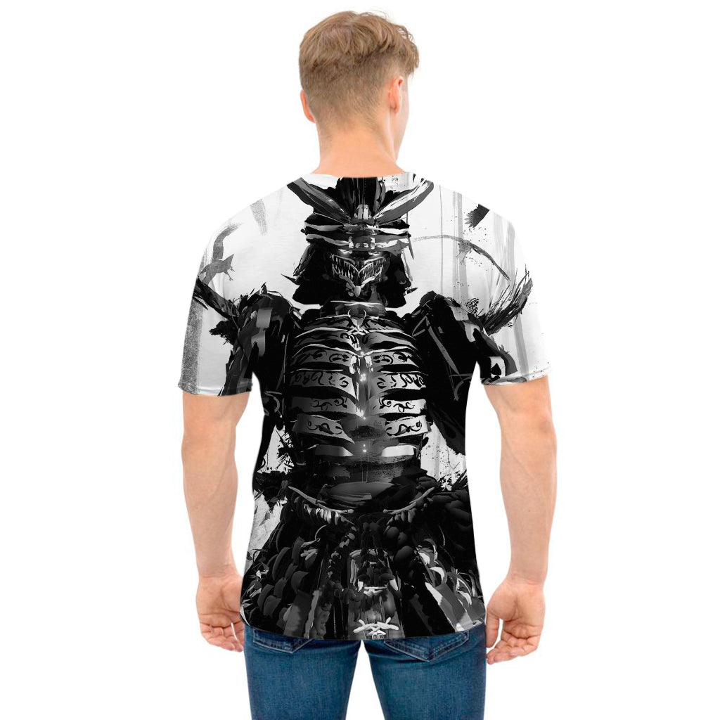 Demon Samurai Print Men's T-Shirt