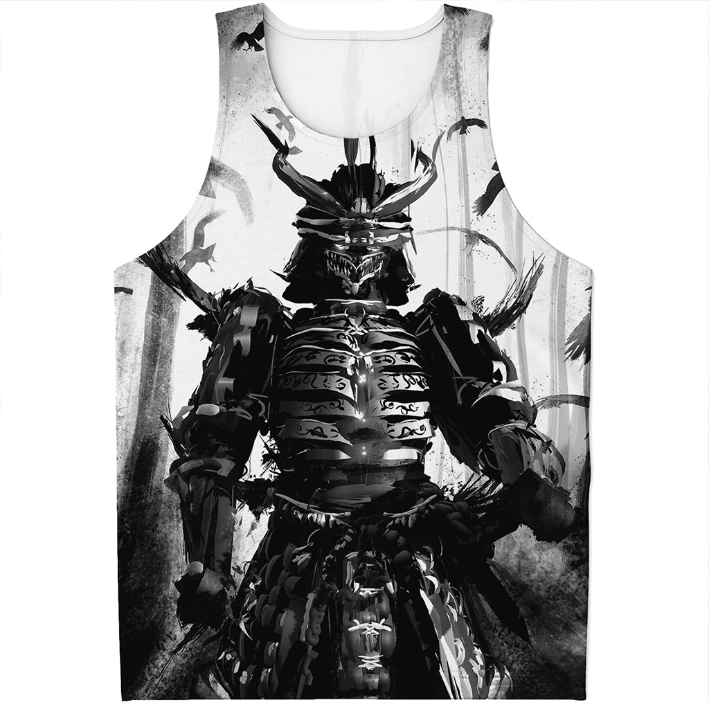 Demon Samurai Print Men's Tank Top