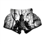 Demon Samurai Print Muay Thai Boxing Shorts