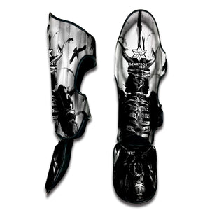 Demon Samurai Print Muay Thai Shin Guard