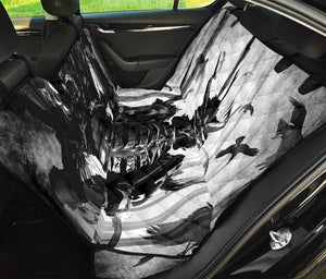 Demon Samurai Print Pet Car Back Seat Cover