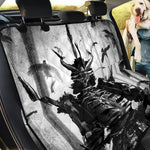 Demon Samurai Print Pet Car Back Seat Cover