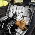 Demon Samurai Print Pet Car Back Seat Cover