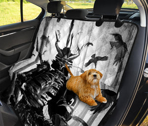 Demon Samurai Print Pet Car Back Seat Cover