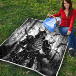 Demon Samurai Print Quilt