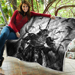 Demon Samurai Print Quilt