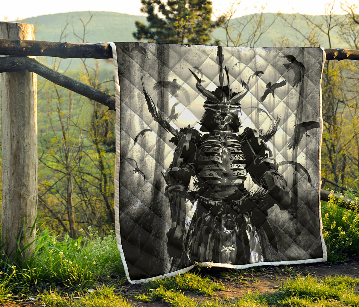 Demon Samurai Print Quilt
