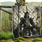 Demon Samurai Print Quilt