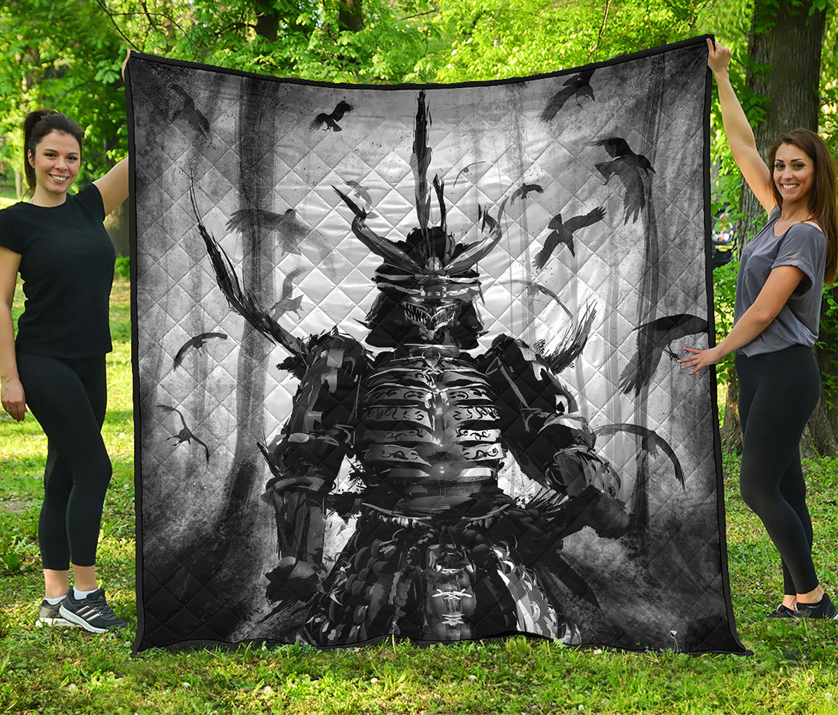 Demon Samurai Print Quilt