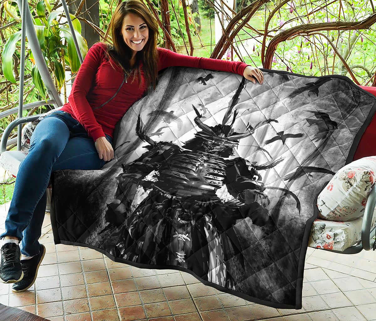Demon Samurai Print Quilt