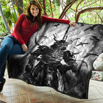 Demon Samurai Print Quilt