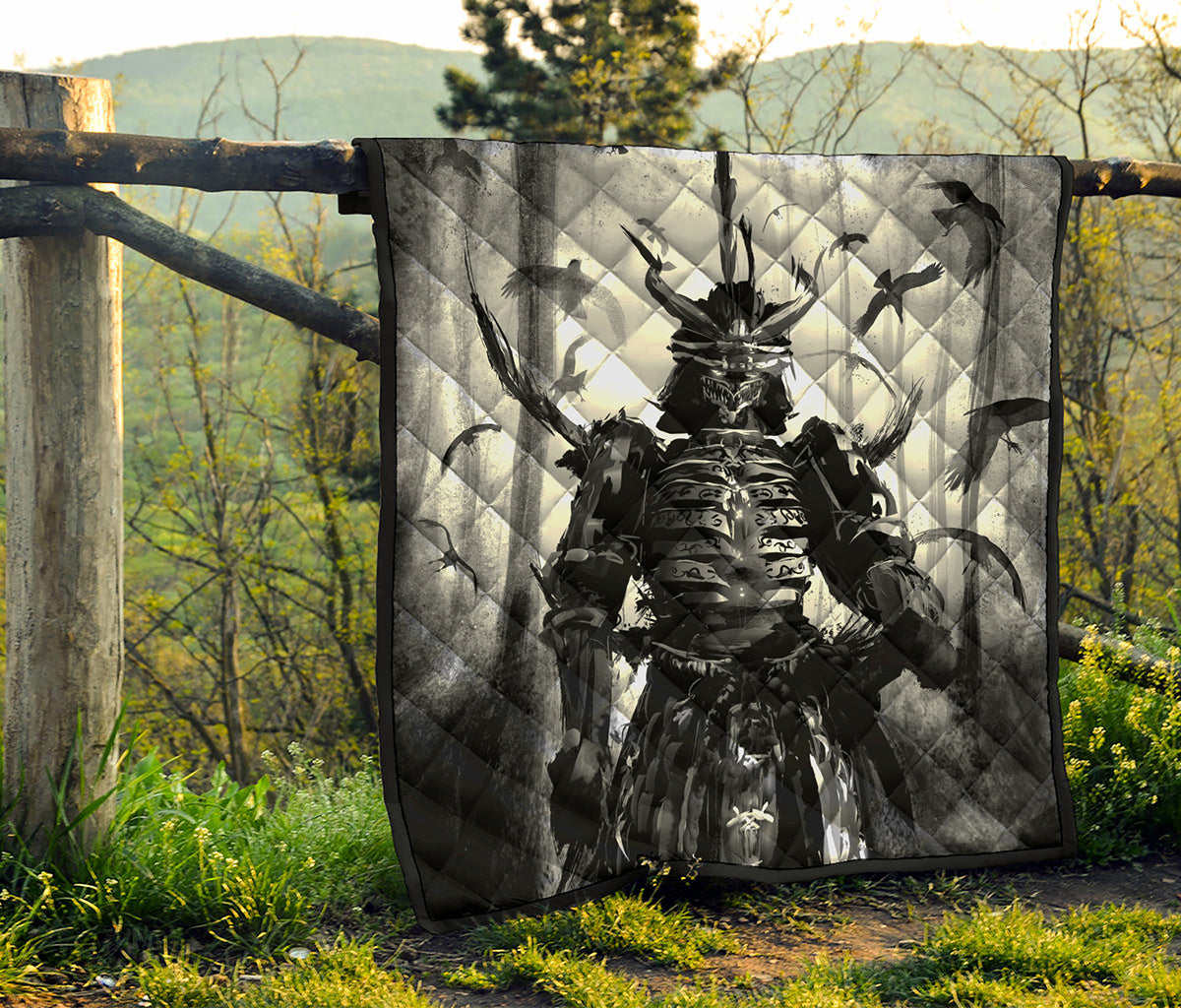 Demon Samurai Print Quilt