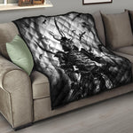 Demon Samurai Print Quilt