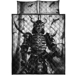 Demon Samurai Print Quilt Bed Set