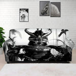 Demon Samurai Print Sofa Cover