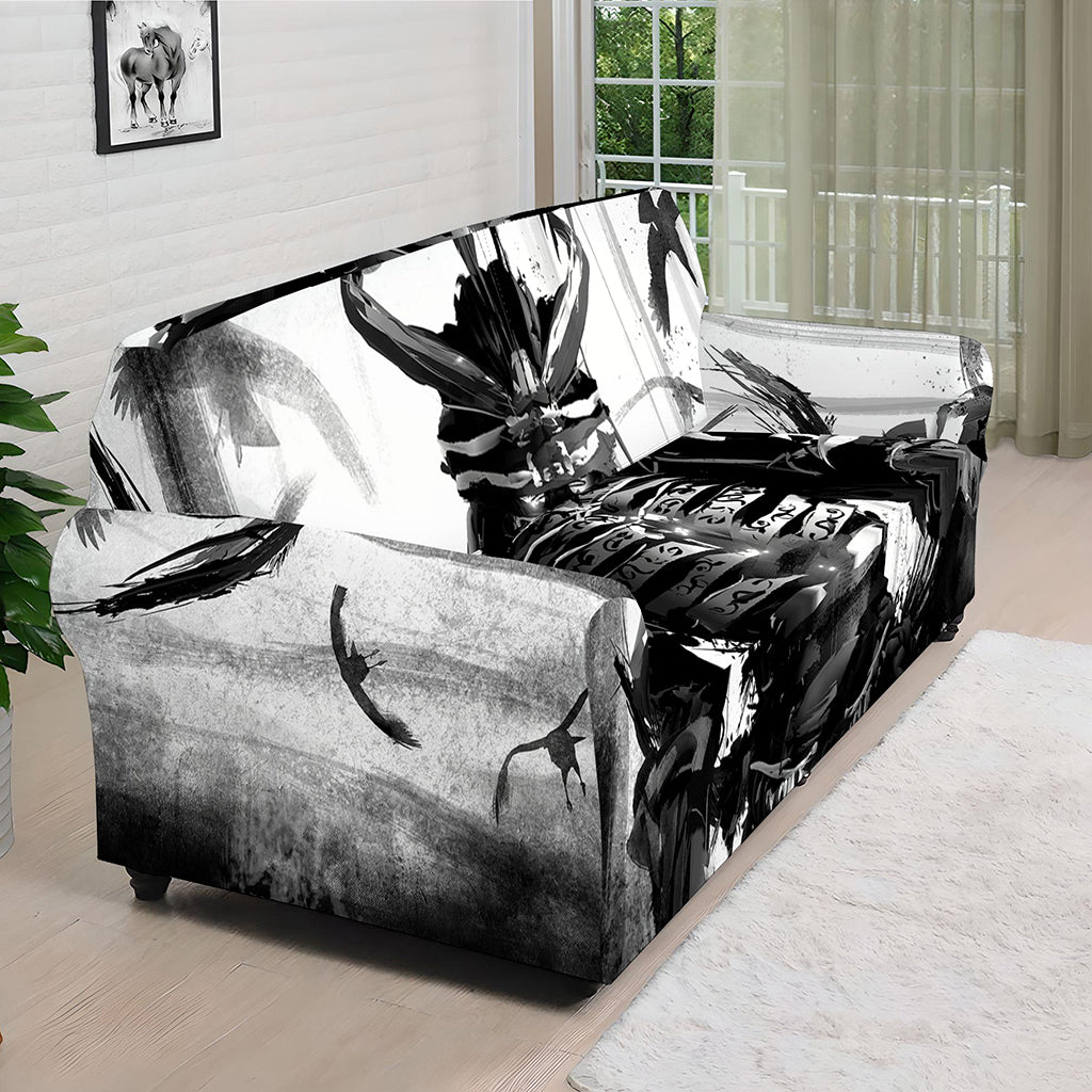 Demon Samurai Print Sofa Cover