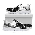 Demon Samurai Print White Running Shoes