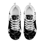 Demon Samurai Print White Sneakers