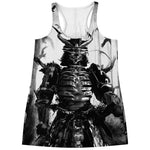 Demon Samurai Print Women's Racerback Tank Top