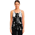 Demon Samurai Print Women's Racerback Tank Top