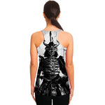 Demon Samurai Print Women's Racerback Tank Top