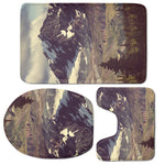 Denali Mountain Print 3 Piece Bath Mat Set