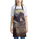 Denali Mountain Print Apron