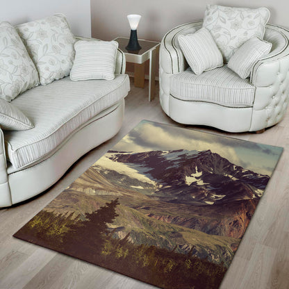 Denali Mountain Print Area Rug