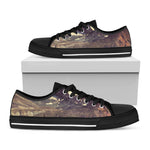 Denali Mountain Print Black Low Top Shoes