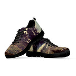 Denali Mountain Print Black Sneakers