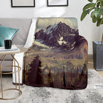 Denali Mountain Print Blanket