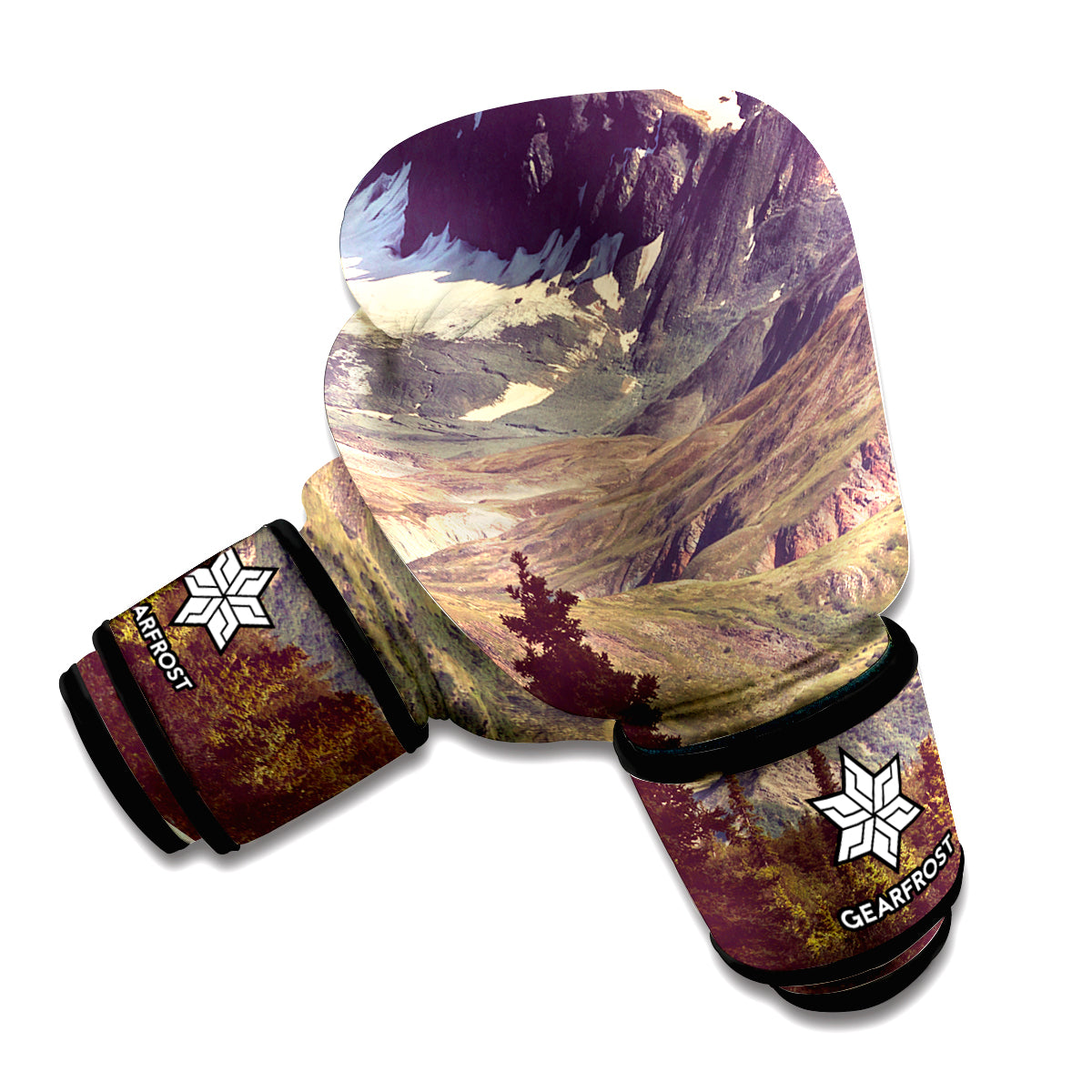 Denali Mountain Print Boxing Gloves